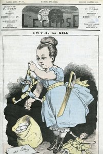 1874: egy nő manipulál egy bábut. Borító a „” L