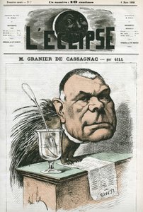 Adolphe de Granier de Cassagnac (1808-1880), francia újságíró és politikus. Borító a „” L