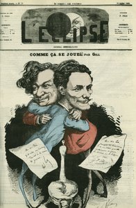 Andre Gill (1840-1885), francia karikaturista és F. Polo, a „L