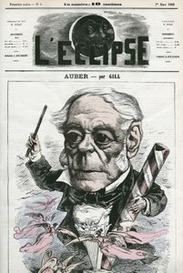 Auber Daniel-Francois-Esprit (1782-1871), francia zenész. Borító a „” L