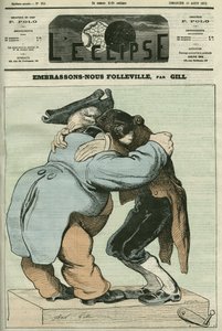 „We Kiss Folleville” rajzfilm, Eugene Labiche (1815-1888) és Auguste Lefranc (1814-1878) vaudeville. Borító a „” L