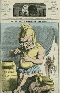 Adolphe Thiers (1797-1877) francia államférfi rajzfilmje. Borító a Gill „” L
