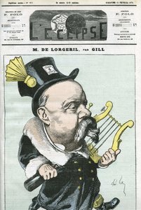 Rajzfilm de Lorgeril vikomt francia politikustól. Borító a Gill „” L