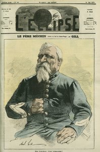 Mechin atya, a párizsi Sainte-Pelagie börtön főgeolierje. Borító a Gill „” L