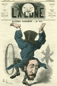 Alfred Darimon (1819-1902) francia politikus portréja. Gill rajzfilmje a „La Lune”-ban, december 28 alkotó: Andre Gill