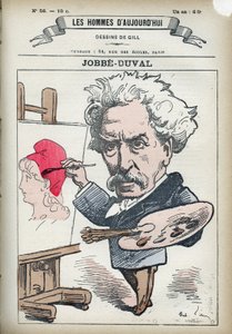 Armand Felix Maris Jobbe-Duval Jobbe Duval (1821-1889) francia festő és politikus portréja. Gill, Párizs rajzfilmje. alkotó: Andre Gill