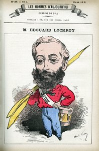 Edouard Lockroy (1838-1913) francia politikus portréja. Gill rajzfilmje a „Les Homme d