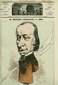 Edouard Rene de Laboulaye (1811-1883) francia jogtudós, költő és politikus portréja, ő volt a Szabadság-szobor feltalálója is. Borító a „” L