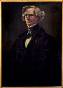 Hector Berlioz (1803-1869) francia zeneszerző portréja. Andre Gill (1840-1885) festménye alkotó: Andre Gill