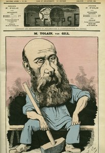 Henri Louis Tolain (1828-1897) francia metsző és politikus portréja. Borító a "" L