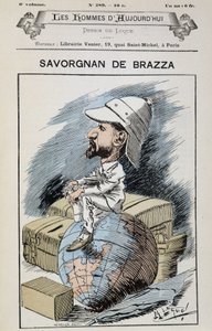 Savorgnan de Brazza – írta Gill, a „Mai férfiak” c. alkotó: Andre Gill