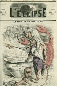 A nap húslevese, illusztráció a „hús” szóhoz, húskivonat. Borító a Gill „” L