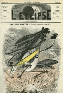Tra los montes, spanyol fantázia, a nehéz spanyol politikai kontextus felidézése. Borító a Gill „” L