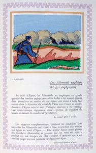 A németek klórgázt használnak, Ypres, 1915. április 22., 1919