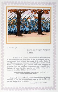 A francia csapatok bevonulása Metzbe, 1918. november 19., 1919