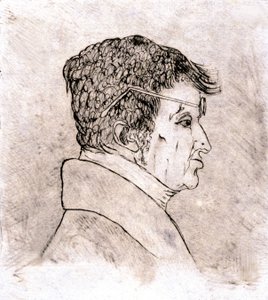 Andre Marie Ampere, önarckép c. 1805-1810 (rajz)