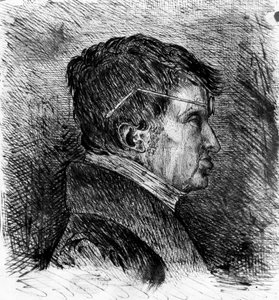 Andre Marie Ampere önarcképe 19. század (metszet)