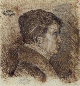Önarckép 1775-1836, 19. század eleji toll és tus papíron
