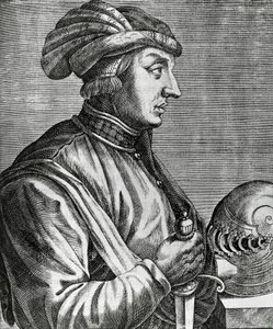 Castruccio Castracani (kb. 1281-1328), Lucca urának portréja, metszet A híres férfiak igaz portréi és élete című könyvéből alkotó: Andre Thevet