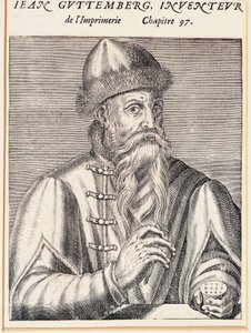 Johann Gutenberg portréja (Mainz, kb. 1394-1399-Mainz alkotó: Andre Thevet