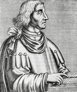Philippes de Commines (kb. 1445-kb. 1512) történész és diplomata portréja, metszet A híres férfiak igaz portréi és élete című könyvéből alkotó: Andre Thevet