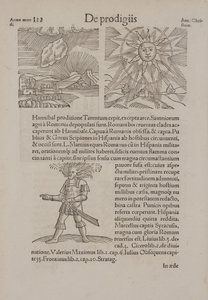 Oldal a „De Prodigiis”-ből (A természet csodái), szerző: Conradus Lycosthenes