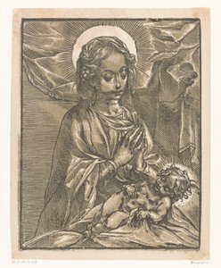 Mária imádja a Krisztus-gyermeket alkotó: Andrea Andreani