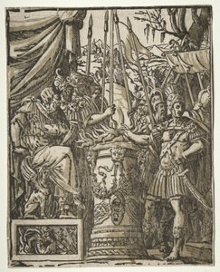 Mucius Scaevola alkotó: Andrea Andreani