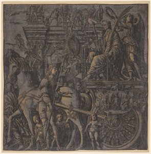 Julius Caesar diadala: Caesar Triumphant, 1593-99. alkotó: Andrea Andreani