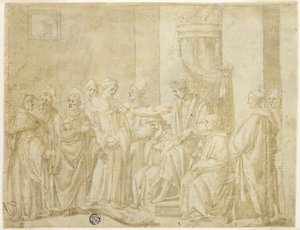 Szent Péter és Pál vitatkoznak Simon Mágussal Néró előtt (recto); Öt jelenet Mózes történetéből (verso)