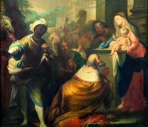 A mágusok imádása, részlet a három királyról, 1750 körül 87285 részlet