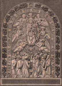 Szűz mennybemenetele, Andrea della Robbia (1435-1525 vagy 1528) műhelye, Pinacoteca di Citta di Castello, Umbria, Olaszország, Le cento citta d