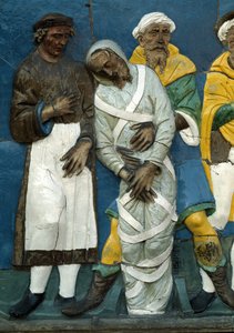 Halottak temetése, részlet, 1526-28 alkotó: Andrea Della Robbia
