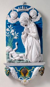Liliom Madonna, Gyermekimádás alkotó: Andrea Della Robbia