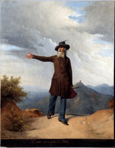 A száműzetés búcsúja. Giuseppe Mazzini 1831-ben Svájcba kényszerült száműzetésére (festmény alkotó: Andrea Gastaldi