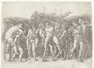 Bacchanal találkozott Silenusszal alkotó: Andrea Mantegna