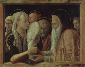Krisztus bemutatása a templomban alkotó: Andrea Mantegna