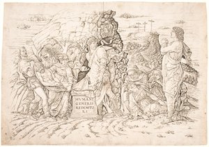 A temetés alkotó: Andrea Mantegna