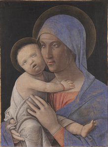 Madonna gyermekével, 1480. alkotó: Andrea Mantegna