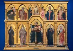 Szent Lukács poliptichonja, 1453-55 alkotó: Andrea Mantegna