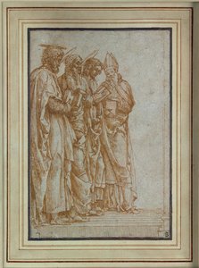 Szent Péter, Pál, János evangélista és Zénón alkotó: Andrea Mantegna