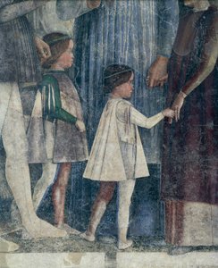 Zsigmond és II. Francesco Gonzaga, Andrea Mantegna (1431-1606) találkozási falának részlete, freskó, San Giorgio-kastély, esküvői kamra vagy Camera Picta, Mantova alkotó: Andrea Mantegna