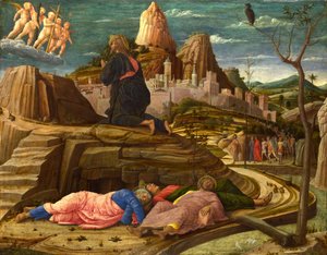 Az agónia a Gecsemáné-kertben alkotó: Andrea Mantegna
