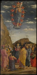 Az Uffizi Uffizi Tryptich felemelkedési triptichonja, bal oldali panel, kb. 1463-1464 alkotó: Andrea Mantegna