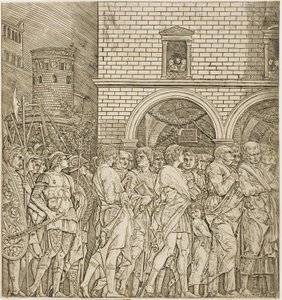 A szenátorok a Caesar diadala című filmből alkotó: Andrea Mantegna