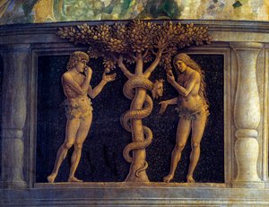 A Szűz és a Gyermek hat szenttel körülvéve, és II. Gonzagai Ferenc (1466-1519) mantovai márki imádta. alkotó: Andrea Mantegna