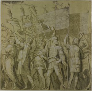 Julius Caesar diadalai: I. sz. vászon alkotó: Andrea Mantegna