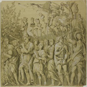 Julius Caesar diadalai: Vászon VII alkotó: Andrea Mantegna