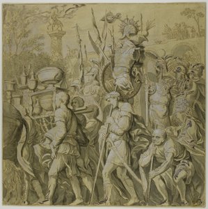 Julius Caesar diadalai: Vászon VI alkotó: Andrea Mantegna