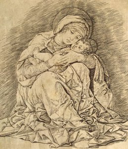 Szűz és gyermek alkotó: Andrea Mantegna